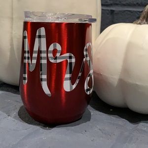 Mrs Plaid Tumbler